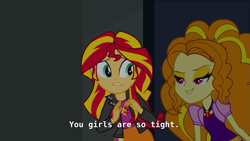 Size: 1665x938 | Tagged: safe, screencap, character:adagio dazzle, character:sunset shimmer, equestria girls:rainbow rocks, g4, my little pony:equestria girls, out of context, subtitles