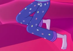 Size: 547x381 | Tagged: safe, screencap, character:twilight sparkle, character:twilight sparkle (scitwi), species:eqg human, equestria girls:legend of everfree, g4, my little pony:equestria girls, clothing, cropped, feet, legend of everfeet, legs, pajamas, pictures of legs