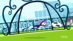 Size: 1280x720 | Tagged: safe, screencap, character:crystal lullaby, episode:steps of pep, eqg summertime shorts, g4, my little pony:equestria girls, background human, football, solo
