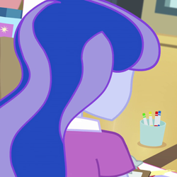 Size: 720x720 | Tagged: safe, screencap, character:princess luna, character:vice principal luna, episode:a banner day, equestria girls:friendship games, g4, my little pony:equestria girls, cropped, female, rear view, solo, vice principal luna