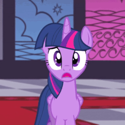 Size: 1080x1080 | Tagged: safe, screencap, character:twilight sparkle, character:twilight sparkle (alicorn), species:alicorn, species:pony, episode:princess twilight sparkle, g4, my little pony: friendship is magic, 48 fps, animated, frame interpolation, no sound, solo, webm, worried