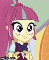 Size: 164x201 | Tagged: safe, screencap, character:sour sweet, my little pony:equestria girls, animated, cute, gif, smiling, solo, sourbetes, when she smiles