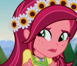 Size: 581x498 | Tagged: safe, screencap, character:gloriosa daisy, equestria girls:legend of everfree, g4, my little pony:equestria girls, cropped, cute, daisybetes, magical geodes