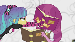 Size: 1280x720 | Tagged: safe, screencap, character:cheerilee, episode:photo finished, equestria girls:friendship games, g4, my little pony:equestria girls, book, pixel pizazz
