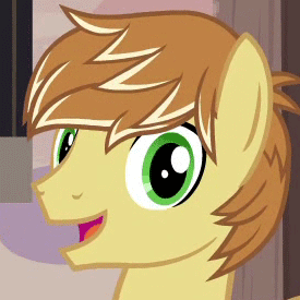 Size: 275x275 | Tagged: safe, screencap, character:feather bangs, species:earth pony, species:pony, episode:hard to say anything, g4, my little pony: friendship is magic, animated, cropped, cute, gif, looking at you, loop, male, one eye closed, reversed, solo, stallion, wink