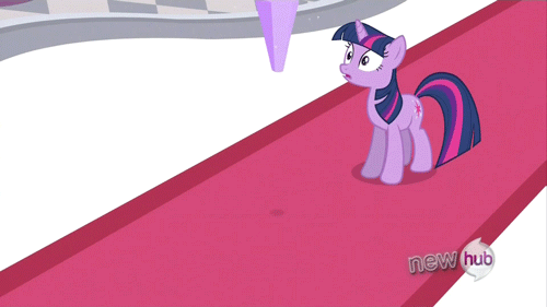 Size: 500x281 | Tagged: safe, screencap, character:twilight sparkle, character:twilight sparkle (unicorn), species:pony, species:unicorn, episode:the crystal empire, g4, my little pony: friendship is magic, animated, crystal, hub logo, map crystal, solo