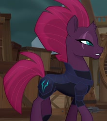 Size: 756x857 | Tagged: safe, screencap, character:tempest shadow, species:pony, species:unicorn, my little pony: the movie (2017), armor, broken horn, cropped, eye scar, female, horn, mare, scar, solo