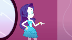 Size: 1280x720 | Tagged: safe, screencap, character:rarity, episode:make up shake up, eqg summertime shorts, g4, my little pony:equestria girls, fall formal outfits, solo
