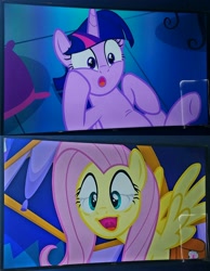 Size: 1490x1920 | Tagged: safe, screencap, character:fluttershy, character:twilight sparkle, character:twilight sparkle (alicorn), species:alicorn, species:pony, episode:a health of information, g4, my little pony: friendship is magic, :o, cute, faec, hascon, open mouth, out of context