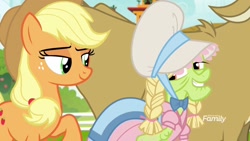 Size: 1920x1080 | Tagged: safe, screencap, character:applejack, character:granny smith, episode:it isn't the mane thing about you, g4, my little pony: friendship is magic