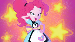 Size: 1920x1080 | Tagged: safe, screencap, character:pinkie pie, episode:coinky-dink world, eqg summertime shorts, g4, my little pony:equestria girls, adorasexy, cute, diapinkes, diner uniform, female, looking at you, server pinkie pie, sexy, solo, stupid sexy pinkie