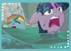 Size: 3576x2575 | Tagged: safe, screencap, character:rainbow dash, character:twilight sparkle, character:twilight sparkle (alicorn), species:alicorn, species:pony, my little pony: the movie (2017), water