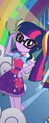 Size: 155x389 | Tagged: safe, screencap, character:twilight sparkle, character:twilight sparkle (scitwi), species:eqg human, my little pony:equestria girls, cropped, looking at you, smiling, solo