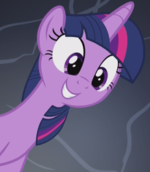 Size: 944x1080 | Tagged: safe, screencap, character:twilight sparkle, character:twilight sparkle (alicorn), species:alicorn, species:pony, episode:a health of information, g4, my little pony: friendship is magic, cute, female, grin, smiling, solo, twiabetes