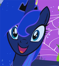 Size: 245x271 | Tagged: safe, screencap, character:princess luna, species:alicorn, species:pony, episode:luna eclipsed, g4, my little pony: friendship is magic, adorkable, animated, cute, dork, female, gif, huzzah, lunabetes, mare, solo