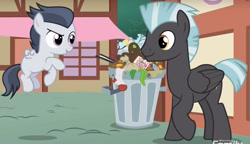 Size: 1287x743 | Tagged: safe, screencap, character:rumble, character:thunderlane, species:pegasus, species:pony, episode:marks and recreation, g4, my little pony: friendship is magic, brothers, colt, happy, male, sock