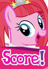 Size: 168x242 | Tagged: safe, gameloft, screencap, character:pacific glow, caption, ecstatic dancer, expand dong, exploitable meme, image macro, meme, not pinkie pie, score, solo, text, wow! glimmer