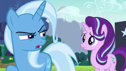Size: 1280x720 | Tagged: safe, screencap, character:starlight glimmer, character:trixie, episode:no second prances, g4, my little pony: friendship is magic
