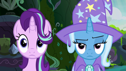 Size: 1280x720 | Tagged: safe, screencap, character:starlight glimmer, character:trixie, species:pony, species:unicorn, episode:to change a changeling, g4, my little pony: friendship is magic