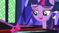 Size: 1920x1080 | Tagged: safe, screencap, character:starlight glimmer, character:sunburst, character:twilight sparkle, character:twilight sparkle (alicorn), species:alicorn, species:pony, episode:uncommon bond, g4, my little pony: friendship is magic, adorkable, animated, blushing, board game, cute, dice, dork, dragon pit, laughing, lip bite, magic, sound, table flip, twiabetes, webm