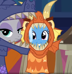 Size: 492x506 | Tagged: safe, screencap, character:maud pie, character:trixie, episode:uncommon bond, g4, my little pony: friendship is magic, board game, dragon pit