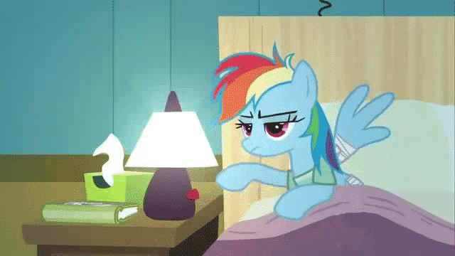 Size: 640x360 | Tagged: safe, artist:infera1, screencap, character:rainbow dash, episode:read it and weep, g4, my little pony: friendship is magic, animated