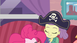Size: 1920x1080 | Tagged: safe, screencap, character:pinkie pie, episode:pinkie sitting, g4, my little pony:equestria girls, lily pad (equestria girls), out of context, young