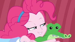 Size: 1920x1080 | Tagged: safe, screencap, character:gummy, character:pinkie pie, episode:pinkie sitting, g4, my little pony:equestria girls