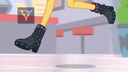 Size: 1280x720 | Tagged: safe, screencap, character:sunset shimmer, episode:a fine line, g4, my little pony:equestria girls, close-up, clothing, legs, pictures of legs, shoes, solo, tv-y