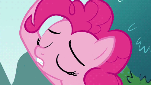 Size: 500x281 | Tagged: safe, screencap, character:pinkie pie, species:earth pony, species:pony, episode:too many pinkie pies, g4, my little pony: friendship is magic, animated, clone, female, gritted teeth, mare, pinkie clone, solo