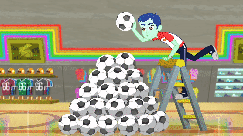 Size: 800x450 | Tagged: safe, screencap, character:rainbow dash, episode:epic fails, eqg summertime shorts, g4, my little pony:equestria girls, animated, background human, ball, cap, clothing, dashabuse, duo, faec, female, football, hat, male, ponytail, sports