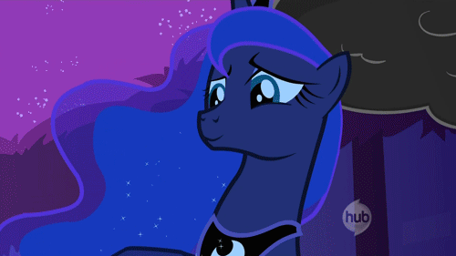 Size: 500x281 | Tagged: safe, screencap, character:princess luna, species:alicorn, species:pony, episode:luna eclipsed, g4, my little pony: friendship is magic, animated, female, gif, hub logo, lightning, mare, solo, stormcloud