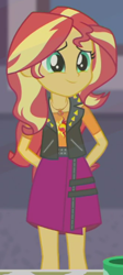 Size: 220x491 | Tagged: safe, screencap, character:sunset shimmer, episode:display of affection, g4, my little pony:equestria girls, cropped, cute, geode of empathy, magical geodes, shimmerbetes, solo