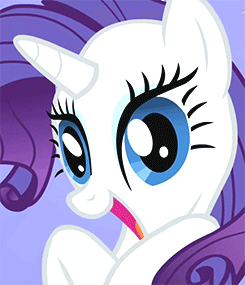 Size: 245x285 | Tagged: safe, screencap, character:rarity, species:pony, species:unicorn, episode:friendship is magic, g4, my little pony: friendship is magic, animated, female, gif, looking at you, mare, smiling, solo, sparkles, talking