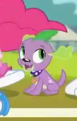 Size: 180x284 | Tagged: safe, screencap, character:spike, character:spike (dog), species:dog, episode:the finals countdown, g4, my little pony:equestria girls, cropped, male, paws, puppy, smiling