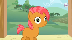 Size: 640x360 | Tagged: safe, screencap, character:babs seed, species:earth pony, species:pony, episode:one bad apple, g4, my little pony: friendship is magic, female, filly, solo