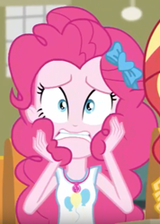 Size: 711x996 | Tagged: safe, screencap, character:pinkie pie, episode:the finals countdown, g4, my little pony:equestria girls, cropped, freakout