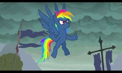 Size: 800x480 | Tagged: safe, screencap, character:evil pie hater dash, character:rainbow dash, episode:secrets and pies, g4, my little pony: friendship is magic, needs more jpeg, solo