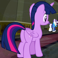 Size: 610x618 | Tagged: safe, screencap, character:mr. stripes, character:twilight sparkle, character:twilight sparkle (alicorn), species:alicorn, species:pony, episode:the saddle row review, g4, my little pony: friendship is magic, cropped, plot