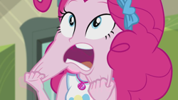 Size: 1920x1080 | Tagged: safe, screencap, character:pinkie pie, episode:stressed in show, g4, my little pony:equestria girls, pulling, stressed in show: pinkie pie