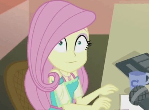 Size: 484x358 | Tagged: safe, screencap, character:fluttershy, episode:fluttershy's butterflies, g4, my little pony:equestria girls, animated, clothing, cute, fluttershy's butterflies: rainbow dash, geode of fauna, magical geodes, nope, reaction image, shyabetes