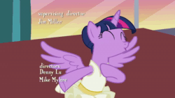 Size: 1920x1080 | Tagged: safe, screencap, character:starlight glimmer, character:twilight sparkle, character:twilight sparkle (alicorn), species:alicorn, species:pony, species:unicorn, episode:a royal problem, g4, my little pony: friendship is magic, adorkable, animated, ballerina, bipedal, clothing, credits, cute, dork, dress, dresser, frown, grin, hair bun, leaning, leotard, looking up, music box, pillar, sheepish, sheepish grin, skirt, smiling, sound, spread wings, stare, tutu, twilarina, twilight stalker, webm, window, wings