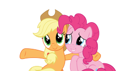 Size: 5120x2880 | Tagged: safe, artist:sinkbon, screencap, character:applejack, character:pinkie pie, species:earth pony, species:pony, episode:hearthbreakers, g4, my little pony: friendship is magic, .ai available, absurd resolution, duo, female, simple background, transparent background, vector