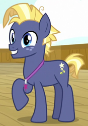 Size: 350x500 | Tagged: safe, screencap, character:star tracker, episode:once upon a zeppelin, g4, my little pony: friendship is magic, adorkable, cropped, cute, dork, freckles, grin, smiling, solo, trackerbetes