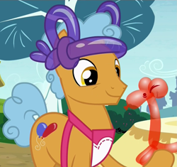 Size: 1145x1078 | Tagged: safe, screencap, episode:forever filly, g4, my little pony: friendship is magic, balloon, balloon animal, cropped, hoof hold, solo, twisty pop