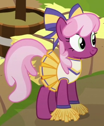 Size: 316x383 | Tagged: safe, screencap, character:cheerilee, episode:the cart before the ponies, g4, my little pony: friendship is magic, cheerileeder, cheerleader, cropped, outfit catalog, solo