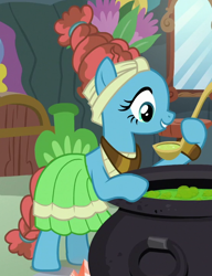 Size: 550x715 | Tagged: safe, screencap, character:meadowbrook, episode:a health of information, g4, my little pony: friendship is magic, brew, cauldron, cropped, ladle, medicine, solo