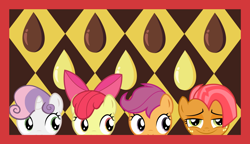 Size: 1600x924 | Tagged: safe, screencap, character:apple bloom, character:babs seed, character:scootaloo, character:sweetie belle, species:pegasus, species:pony, episode:one bad apple, g4, my little pony: friendship is magic