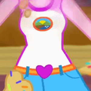 Size: 300x300 | Tagged: safe, screencap, character:pinkie pie, equestria girls:legend of everfree, g4, my little pony:equestria girls, animated, boobshot, breasts, clothing, cropped, female, gif, jiggle, solo