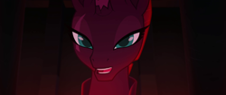 Size: 1920x804 | Tagged: safe, screencap, character:tempest shadow, my little pony: the movie (2017), beautiful, broken horn, eye scar, open up your eyes, scar, solo